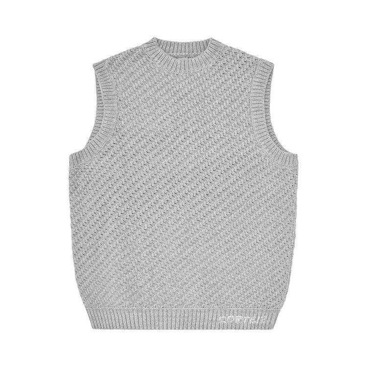 

Утепленный жилет Corteiz Hand Embroidered Knit Vest 'Grey'