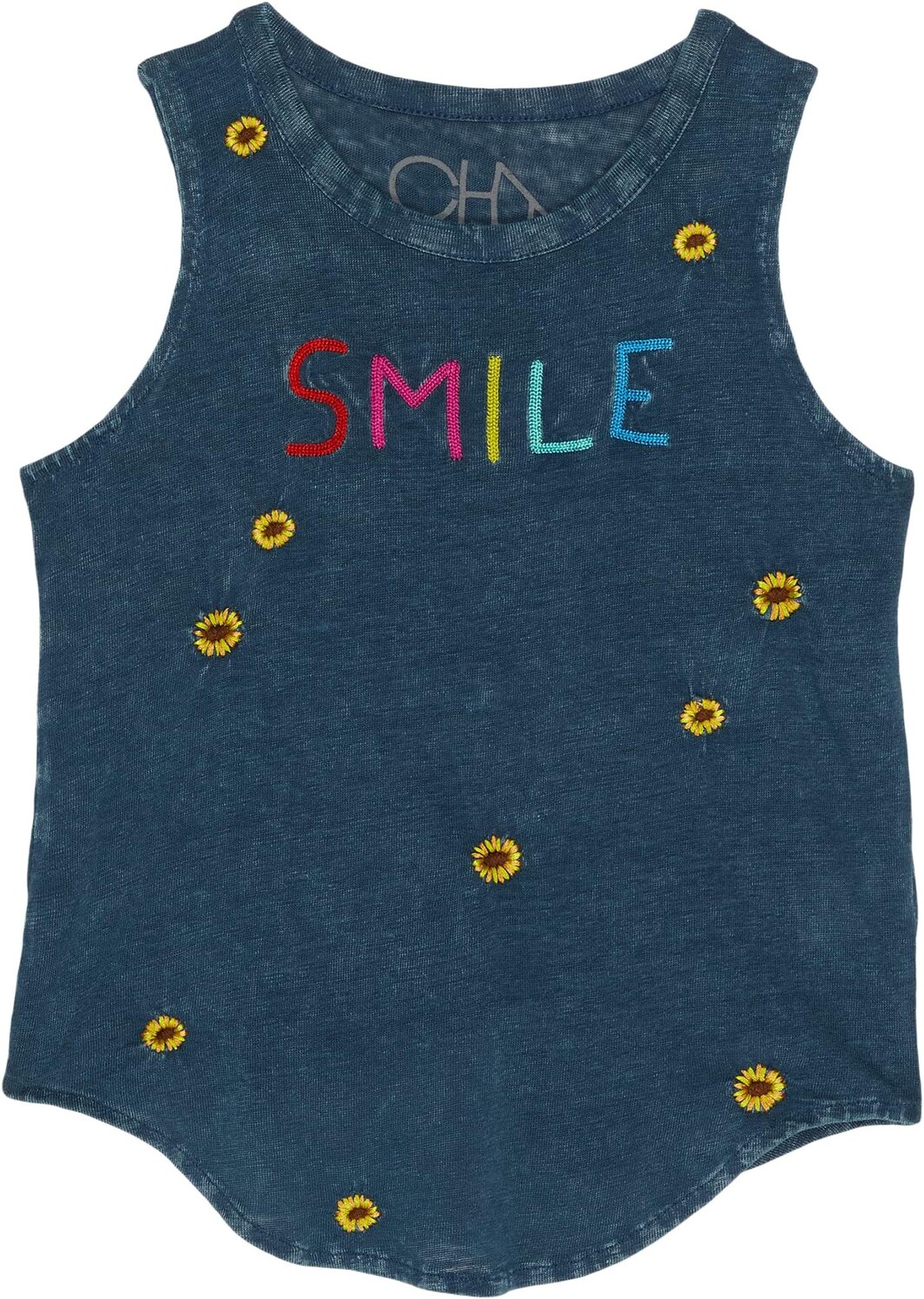 

Футболка Chaser Sunshine Day Tank Linen Jersey Shirttail Muscle, цвет Denim Mineral Wash