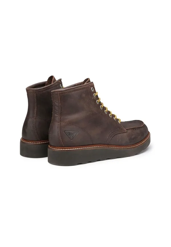Ботинки oakland средней высоты на шнуровке до щиколотки Docksteps, Light Brown — фото 3