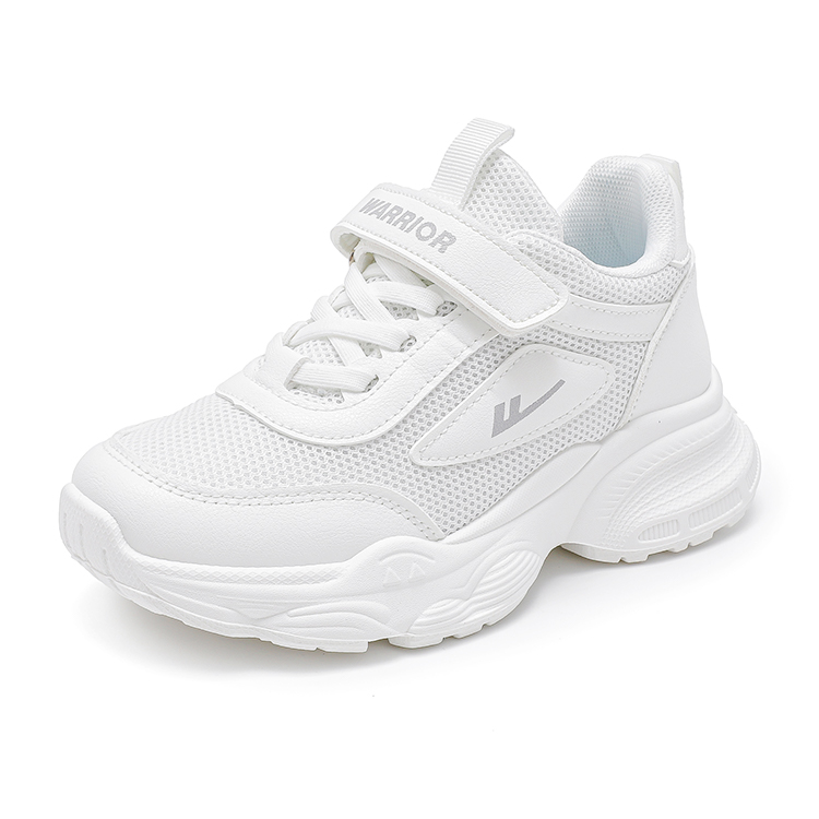 Детские кроссовки для бега Low top с амортизацией, дышащие, легкие и устойчивые к истиранию WARRIOR, белый — фото 3