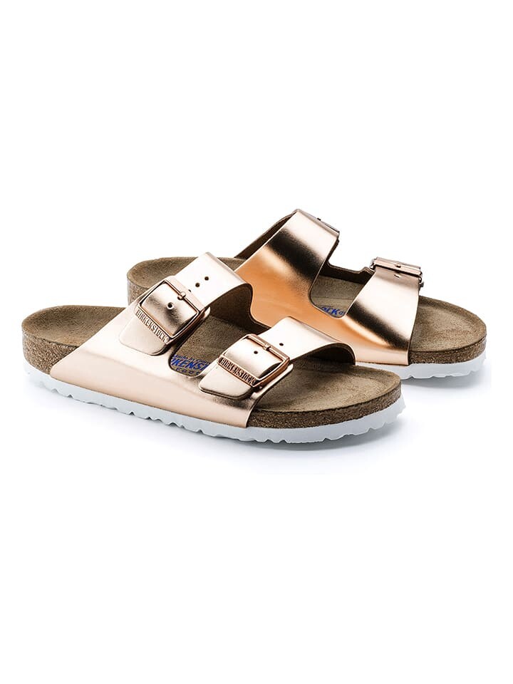 Мюли Birkenstock Leder Arizona, цвет rosegold — фото 3