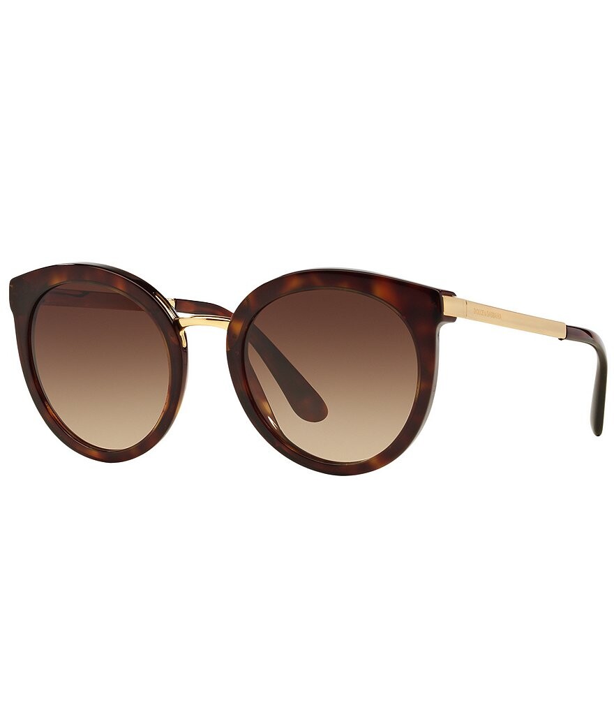 

Dolce & Gabbana Женские круглые солнцезащитные очки Dg4268 52 мм, коричневый
