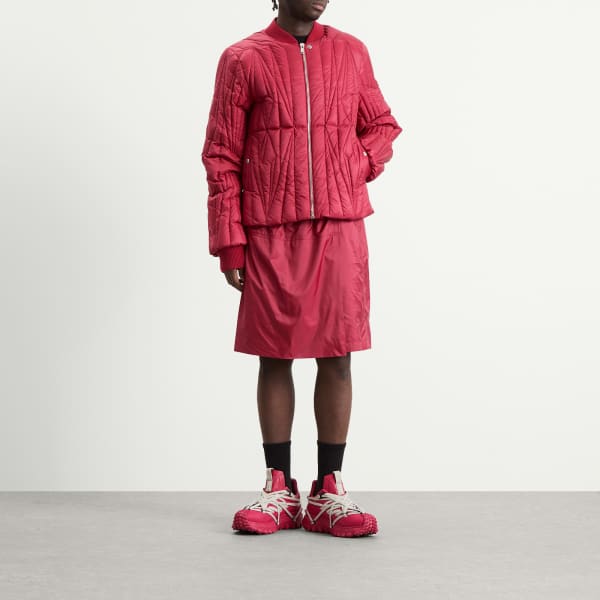 Rick Owens X moncler kiltshorts drawstring шорты, Carnelian — фото 3