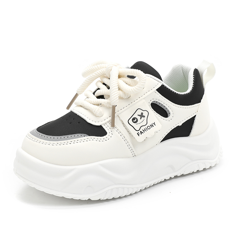 

Нескользящие и износостойкие дышащие низкие повседневные кроссовки для детей Izumi Chiryū, черный