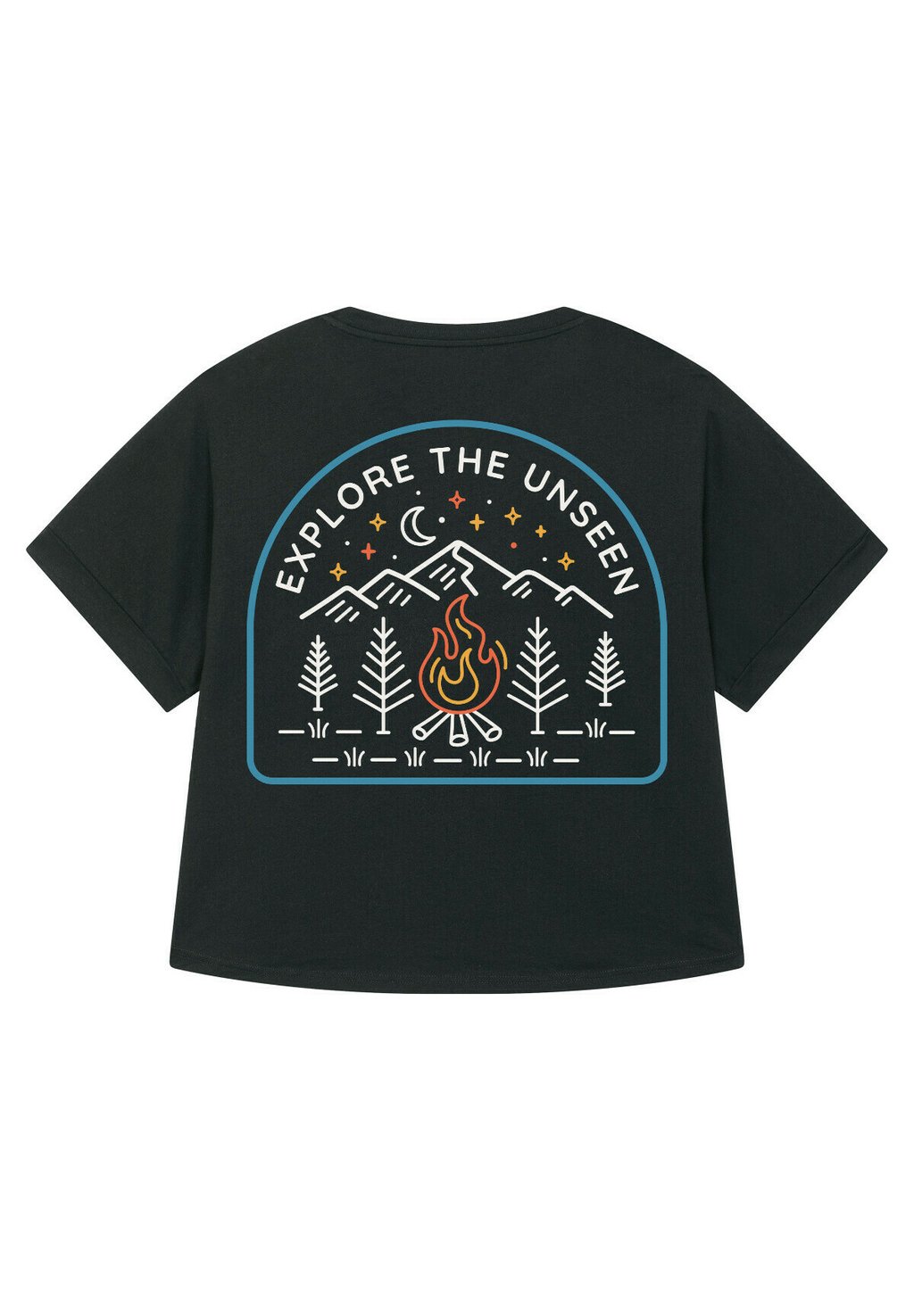 

Футболка с принтом EXPLORE THE UNSEEN watapparel, черный