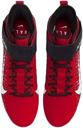 Футбольные бутсы Nike Men's Alpha Menace Pro 2 D - черный/белый, размер 7M US, красный/белый/черный — фото 2