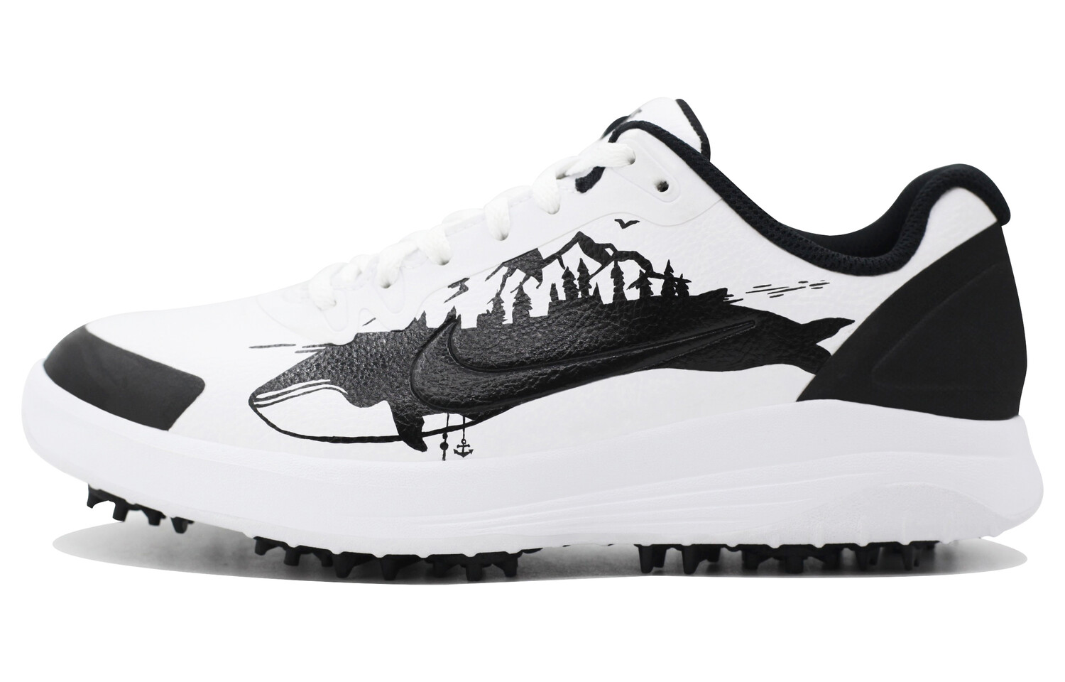 

Кроссовки для гольфа Infinity G, унисекс, низкие, черные/белые Nike