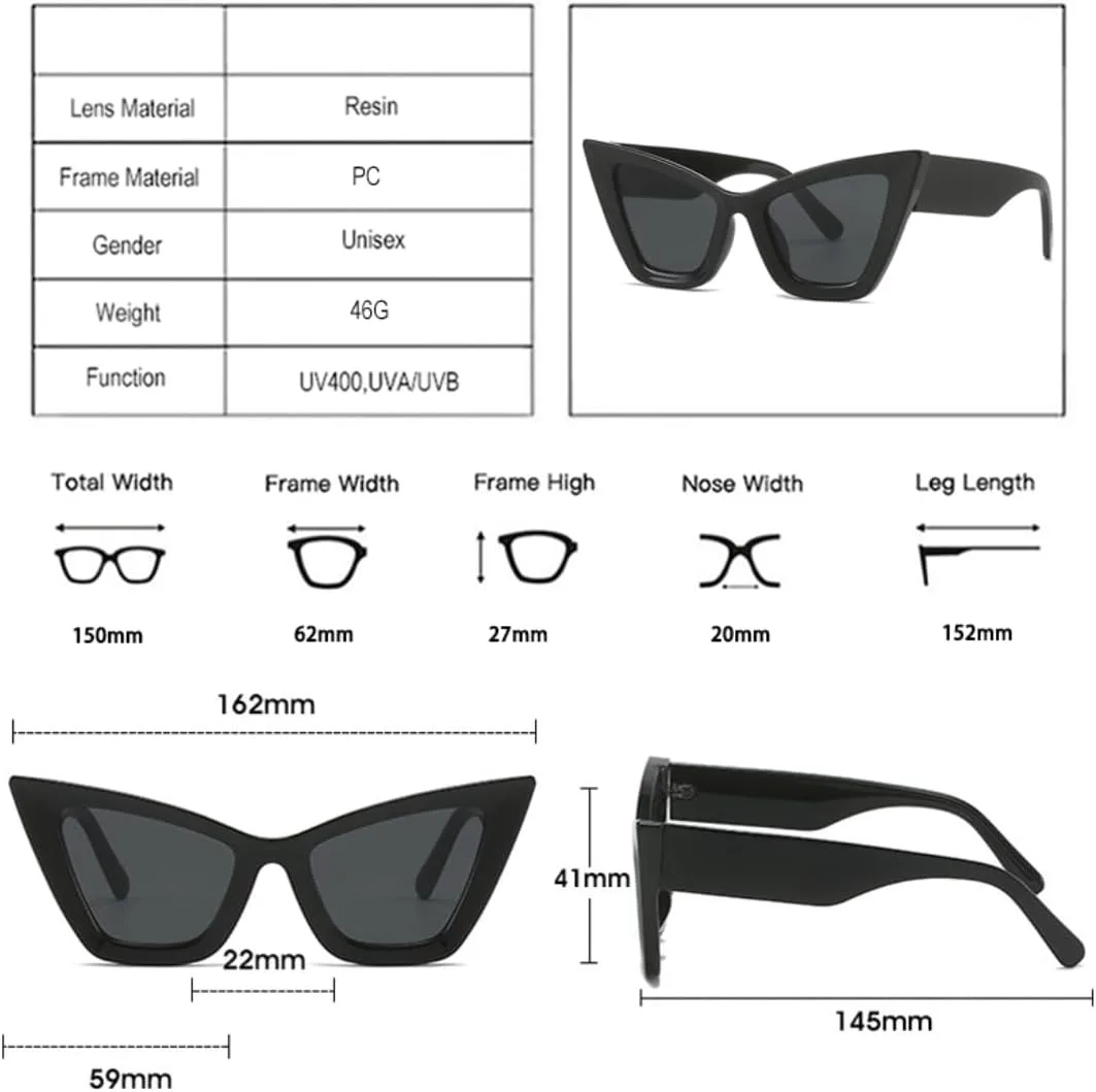 

Модные солнцезащитные очки большого размера «кошачий глаз» для женщин, винтажные градиентные очки с защитой от УФ-излучения для мужчин UATXTAU, Beige Pattern Grey