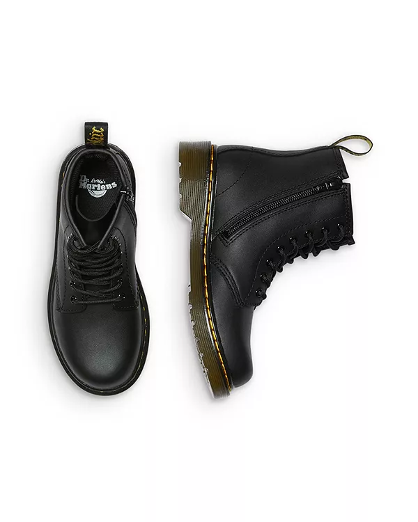 Мягкие армейские ботинки унисекс - для детей постарше Dr. Martens, черный — фото 4
