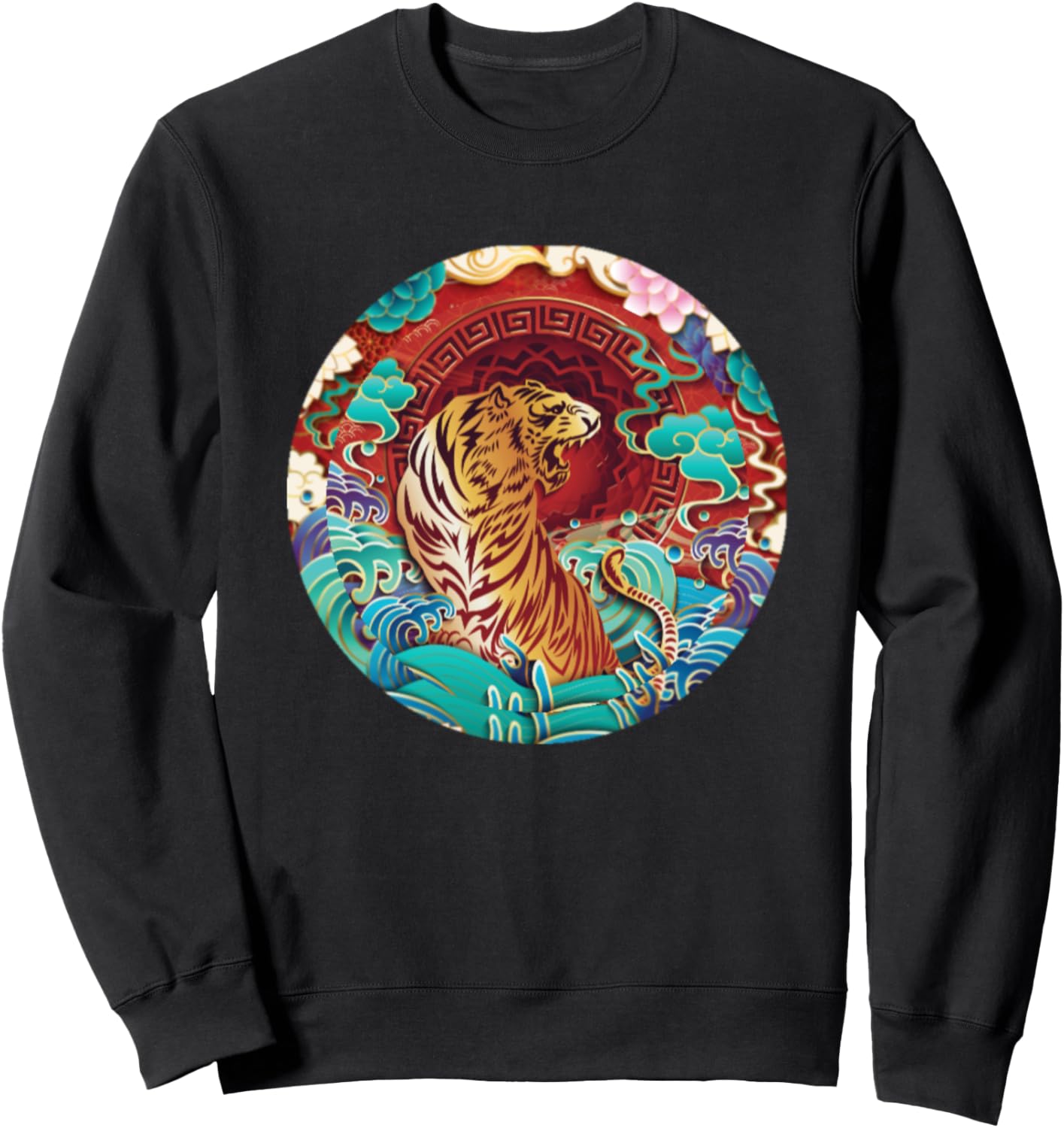 

Китайский Новый год 2022. Толстовка с тигром Year Of The Tiger 2022 Chinese Zodiac, черный