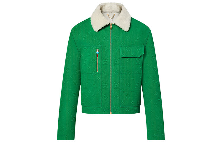 

Новые квартальные продукты LV Jacket Men Green Louis Vuitton, зеленый