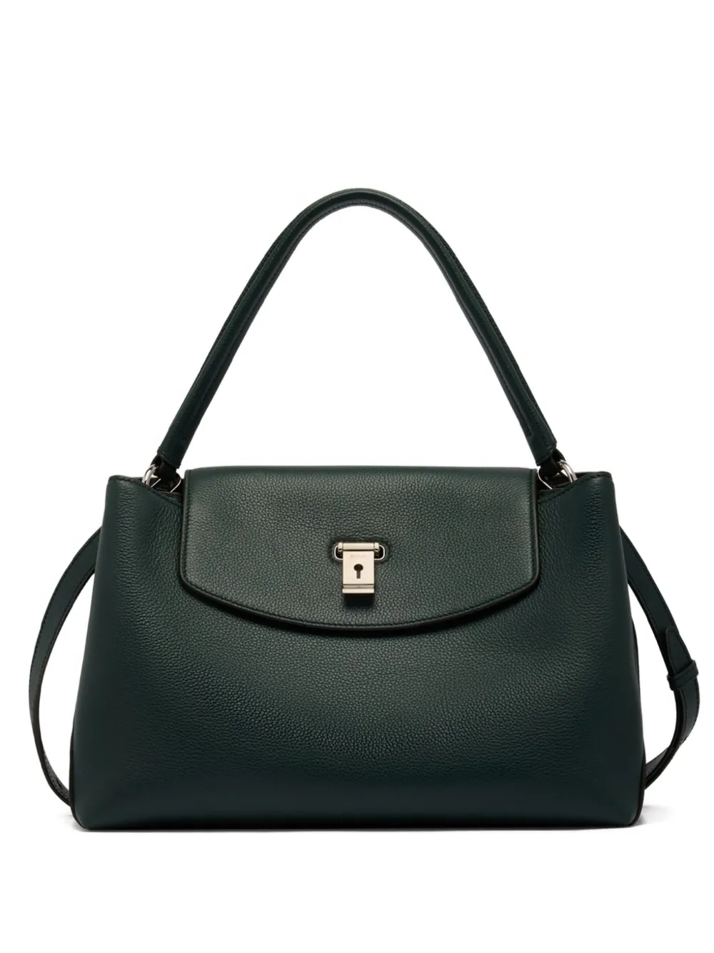 

Сумка-тоут Lock Me из зернистой кожи Bally, зеленый