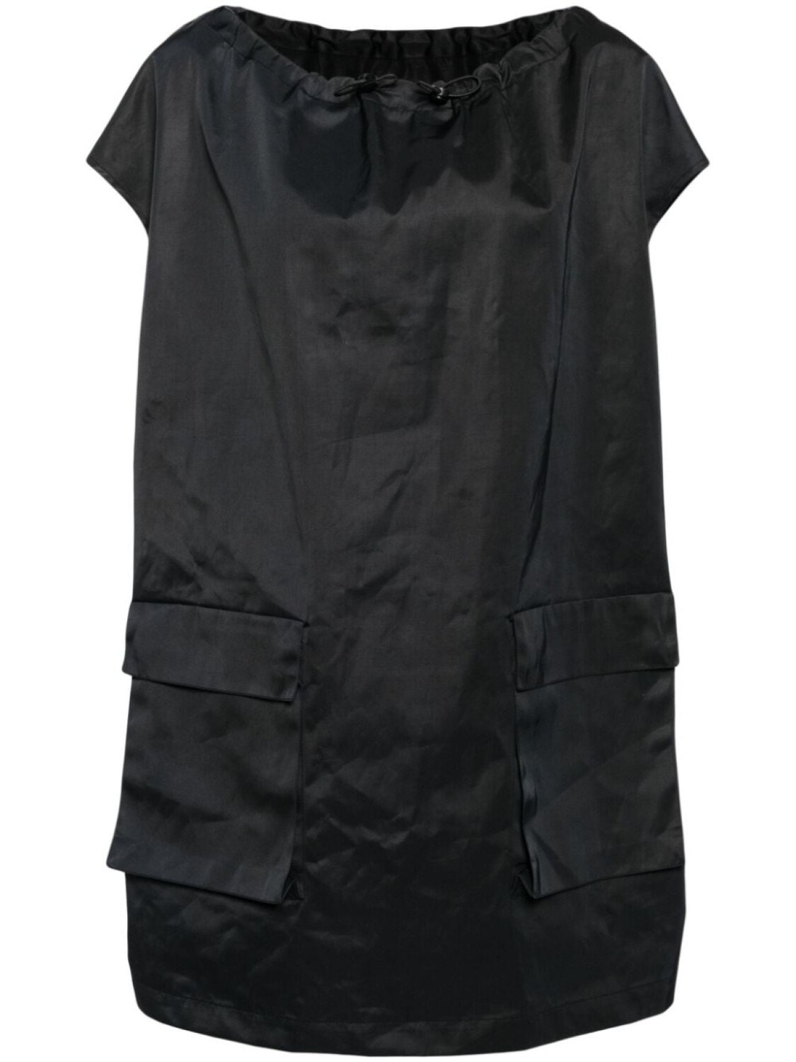 

MM6 Maison Margiela drawstring-neck cargo minidress, черный