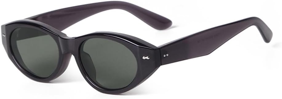 

Толстые овальные солнцезащитные очки UV400 для женщин и мужчин, с заклепками, зеленые, «кошачий глаз», для занятий спортом на открытом воздухе, бега и путешествий UYPTK, C3