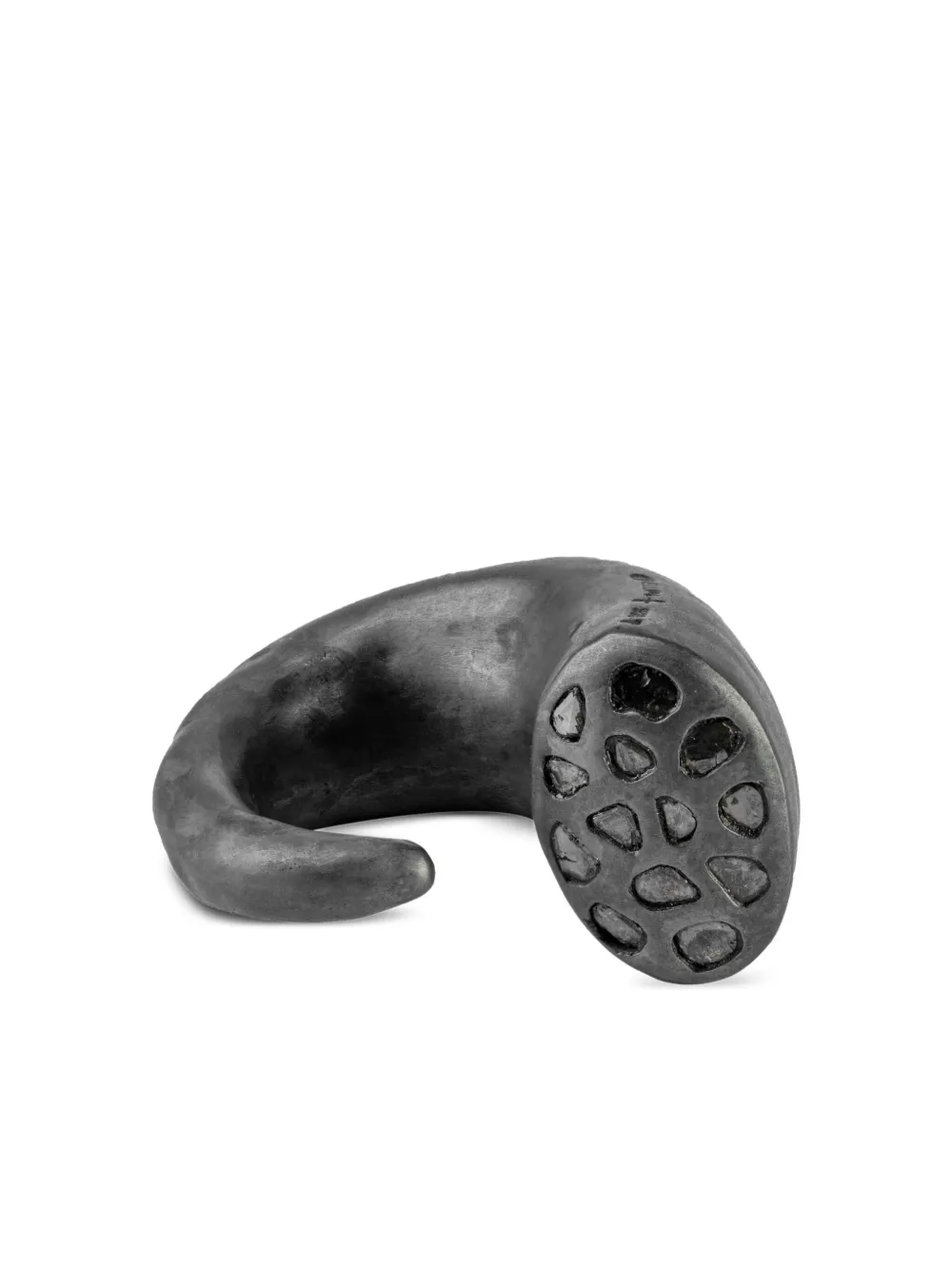 

Серебряное кольцо Giant Horn с бриллиантами Parts of Four, черный