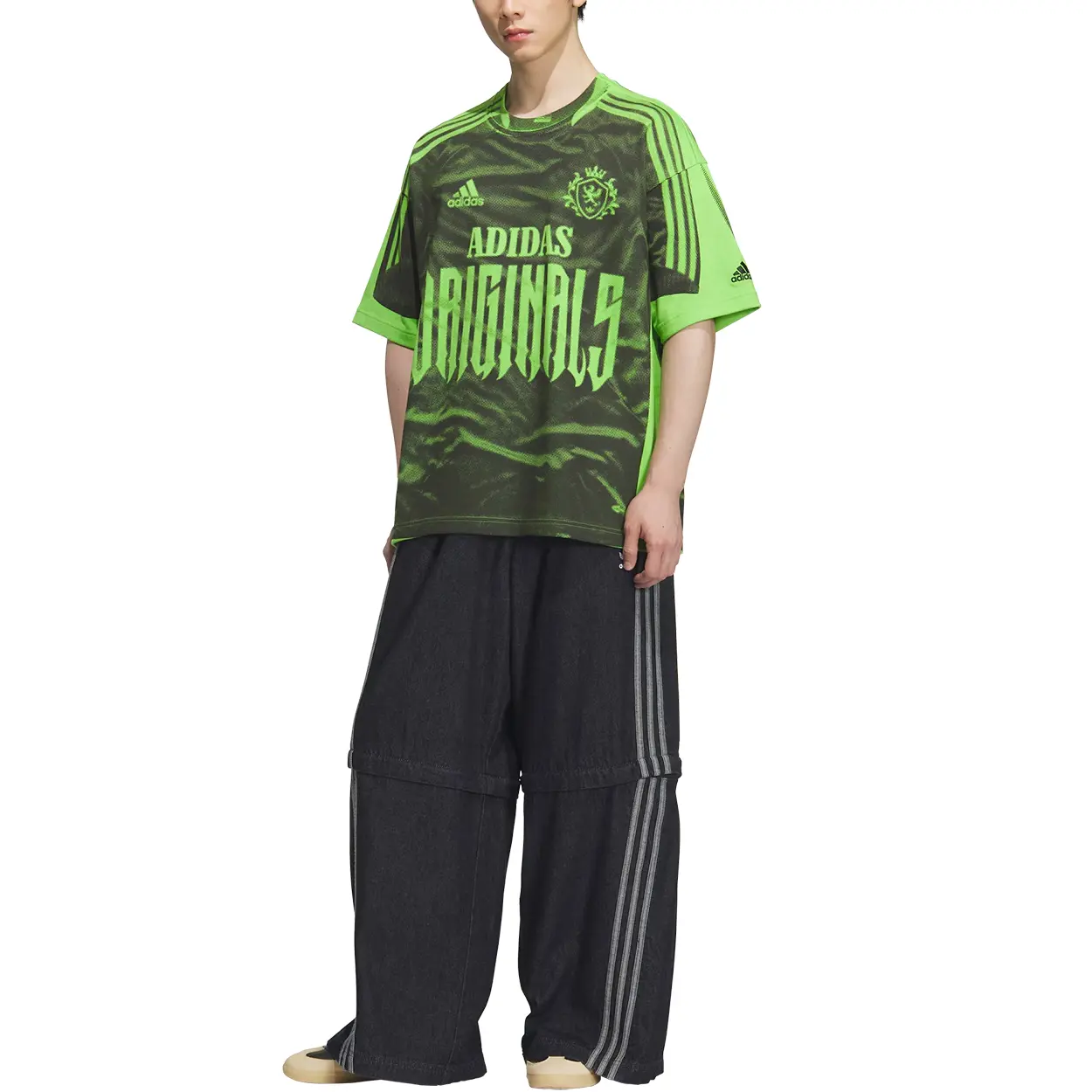 Футболка FW25 SNBN GFX 4 мужская Adidas Originals, зеленый — фото 3
