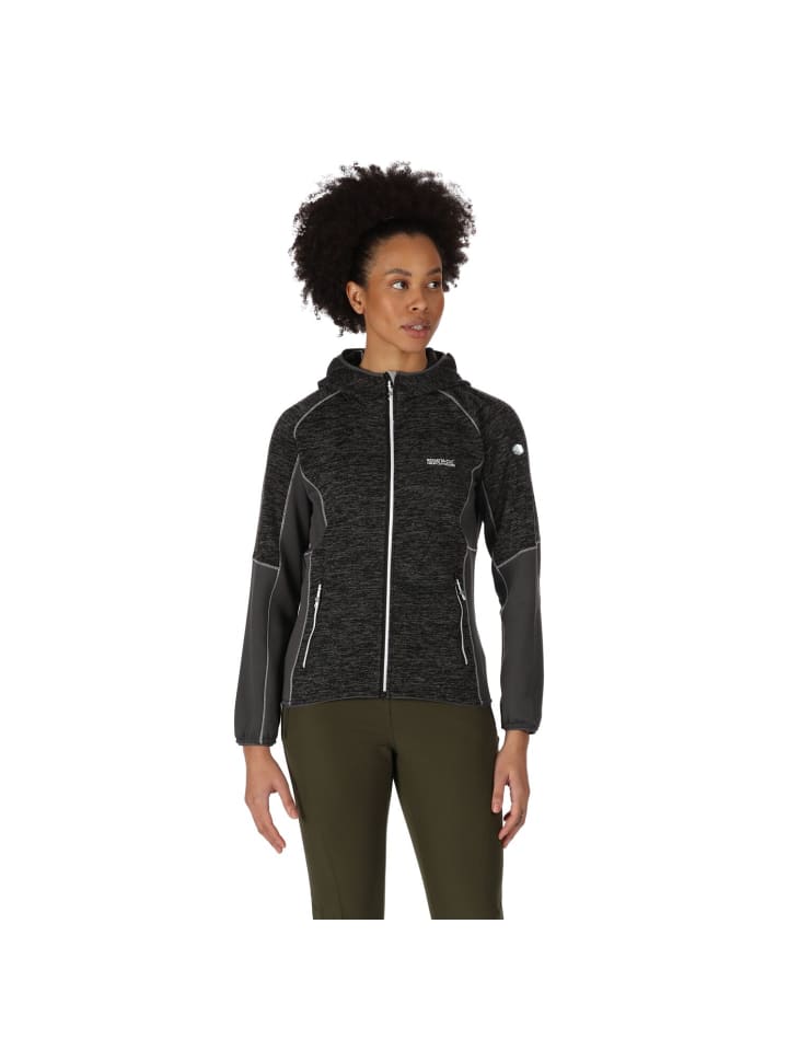 

Спортивная куртка Regatta Strickfleecejacke mit Kapuze Walbury IV, черный