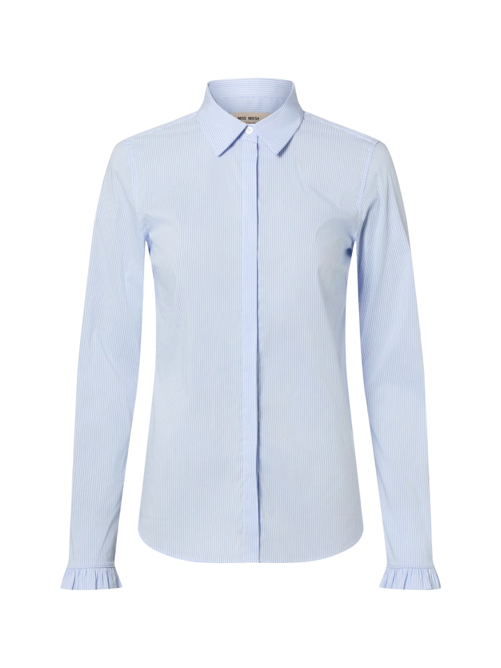 

Mos Mosh Блузка MMMattie светло-голубого и белого цвета