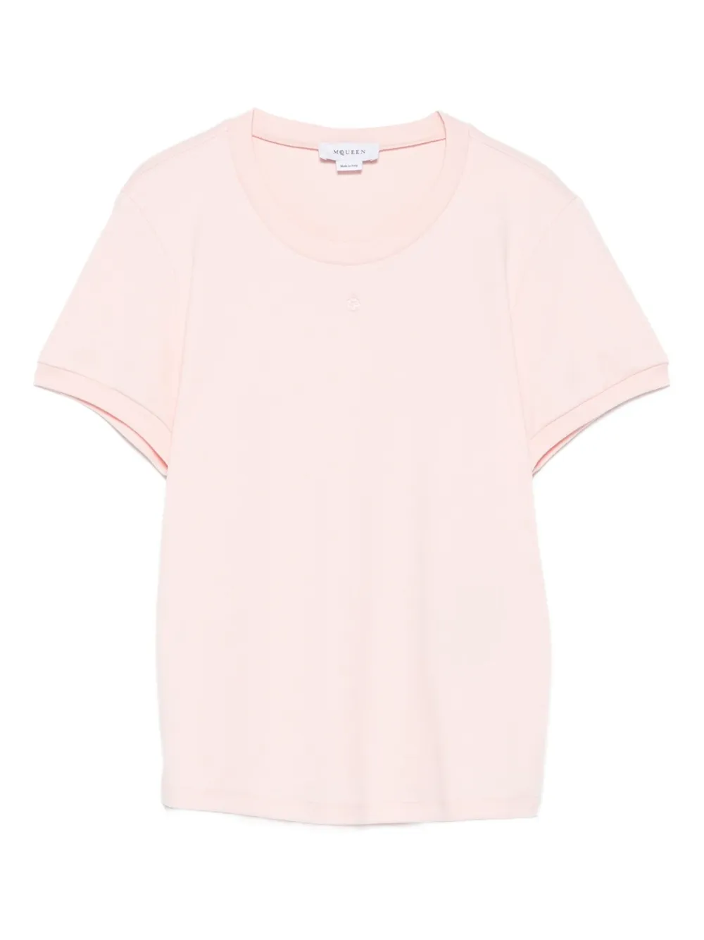 

Футболка с круглым вырезом Alexander McQueen, розовый
