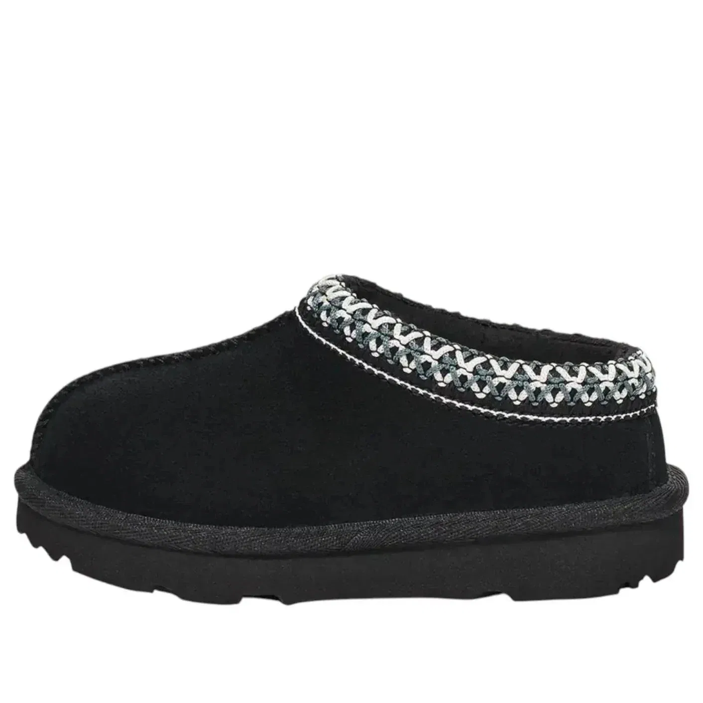 Тапочки UGG Tasman II 1019066T-BLK, черные замшевые, без шнурков, RHS7961 — фото 3