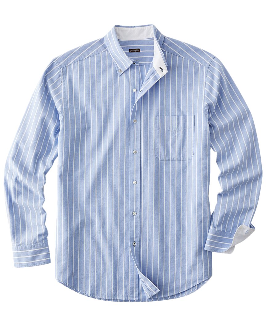 

Рубашка Collis из тканого материала J.McLaughlin Stripe, белый/синий
