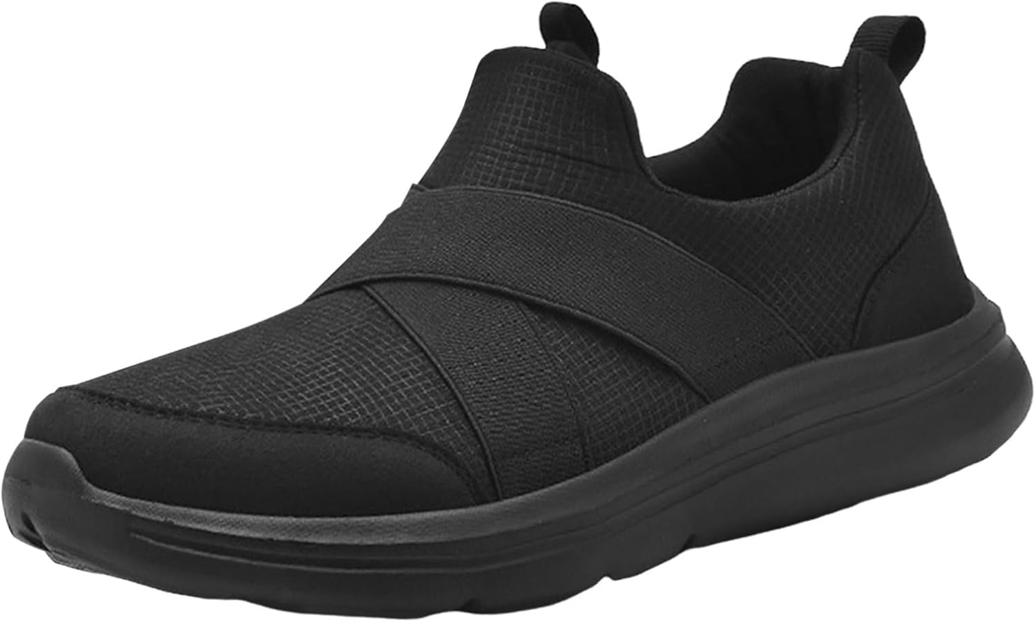 

Кроссовки IWIHMIV для мужчин для ходьбы и бега, удобные, с нескользящей подошвой, легкие спортивные кроссовки для тренировок, черный