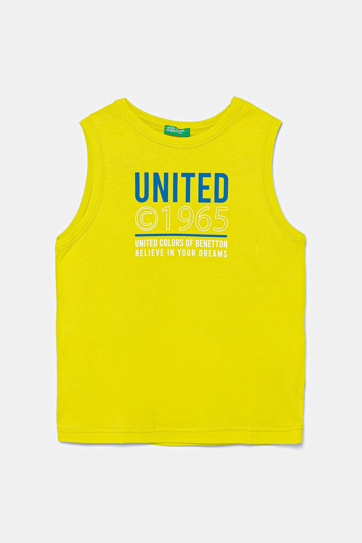 

Детский хлопковый топ United Colors Of Benetton, зеленый