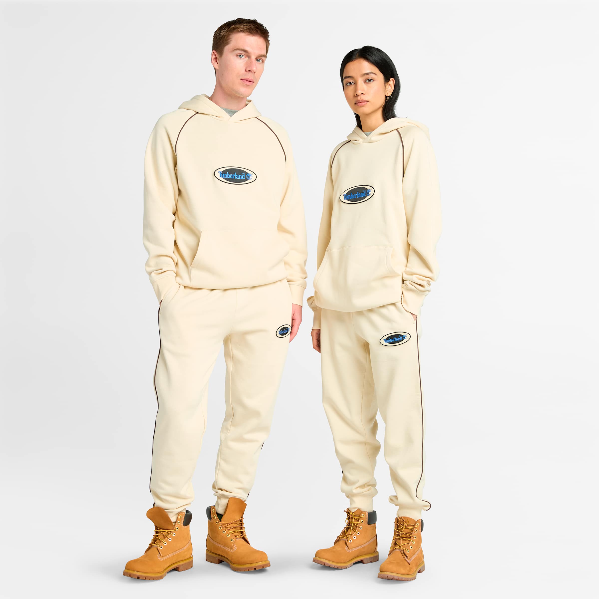 

Толстовка с овальным логотипом Timberland, цвет angora