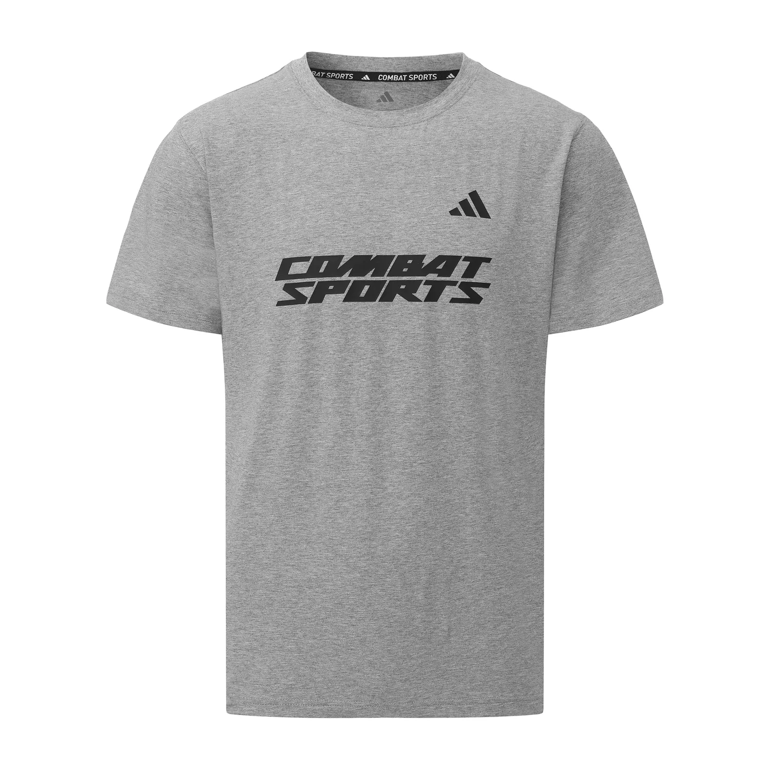 Adidas Футболка с коротким рукавом и круглым вырезом унисекс серый черный