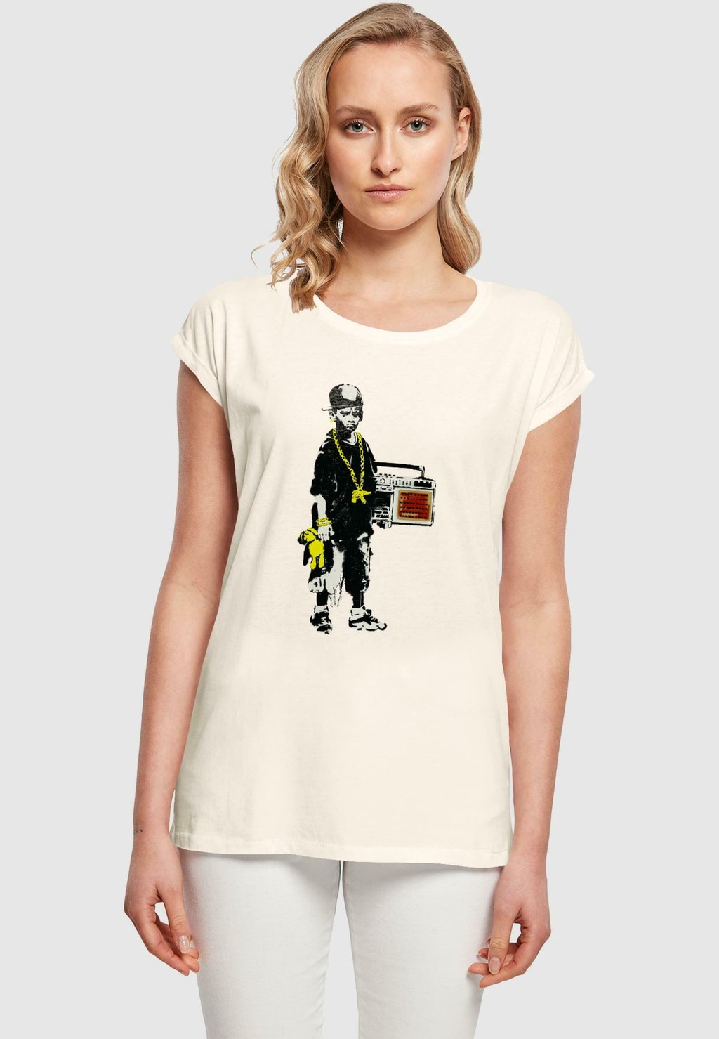 

Базовая футболка BOY WITH TEDDY Merchcode, песочный