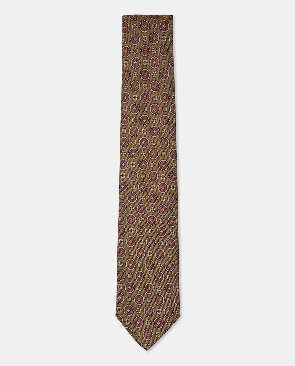 

Мужской галстук из твилового шелка Emidio Tucci, зеленый