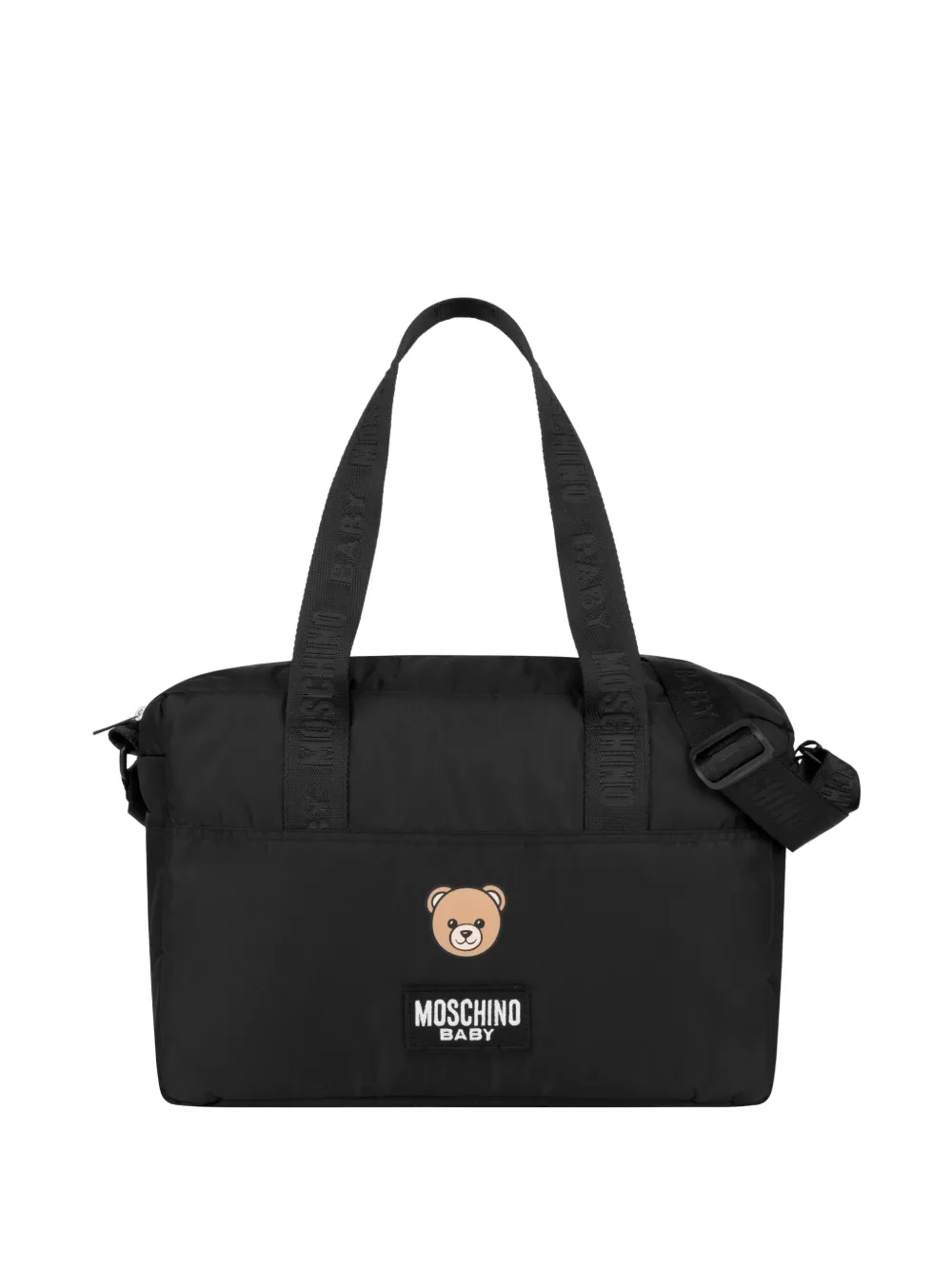 

Пеленальная сумка с логотипом Moschino Kids, черный