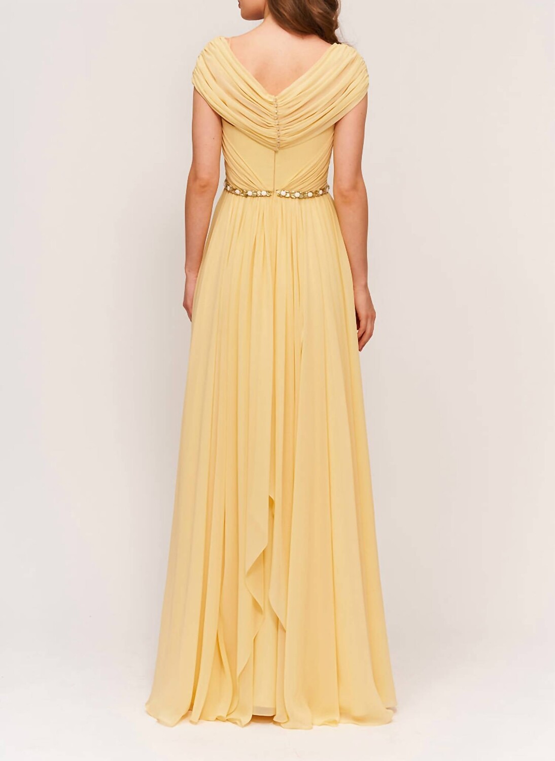 

Шелковое шифоновое платье Grace с пчелиным воском Jenny Packham