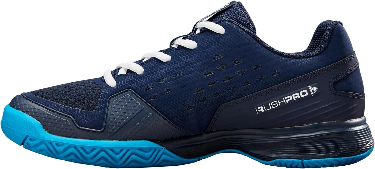 Кроссовки теннисные Wilson Rush Pro L Junior, Navy Blazer/White/Atomic Blue — фото 4