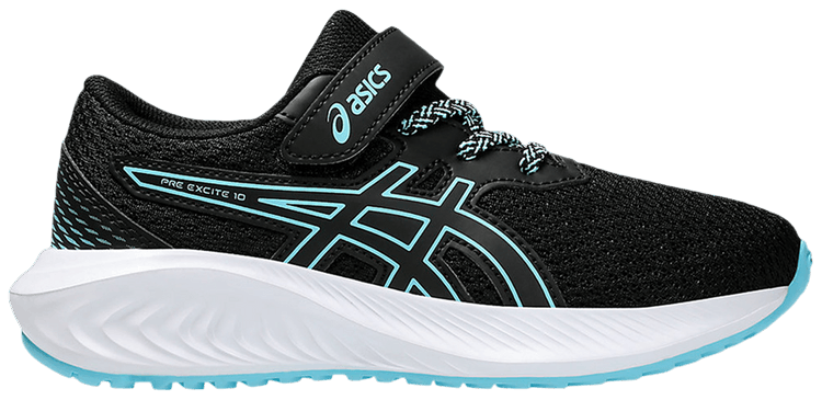

Кроссовки ASICS Pre Excite 10 PS 'Black Bright Cyan', черный