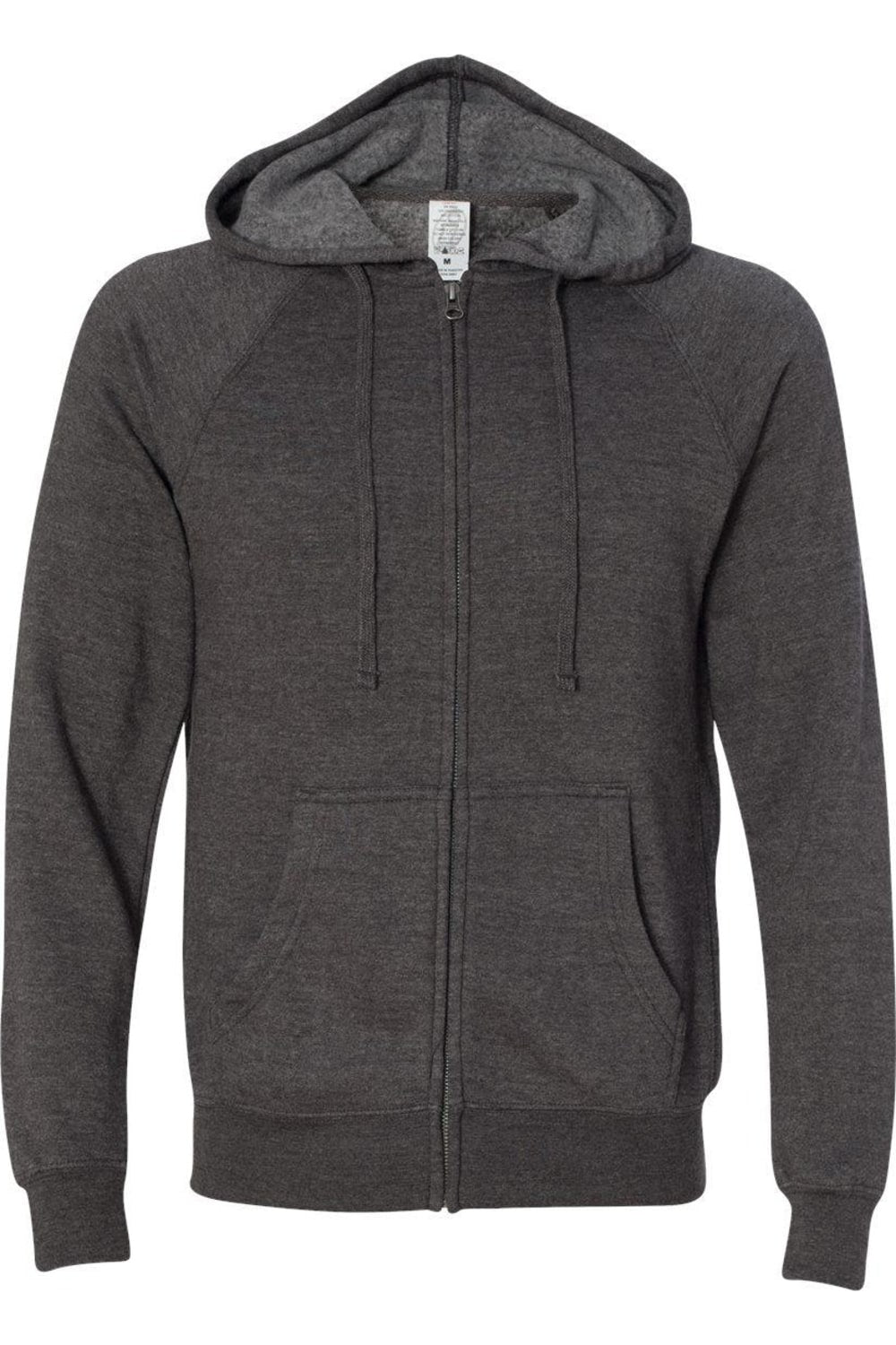 

Толстовка с капюшоном и застежкой-молнией Independent Trading Co. Special Blend Raglan, цвет carbon