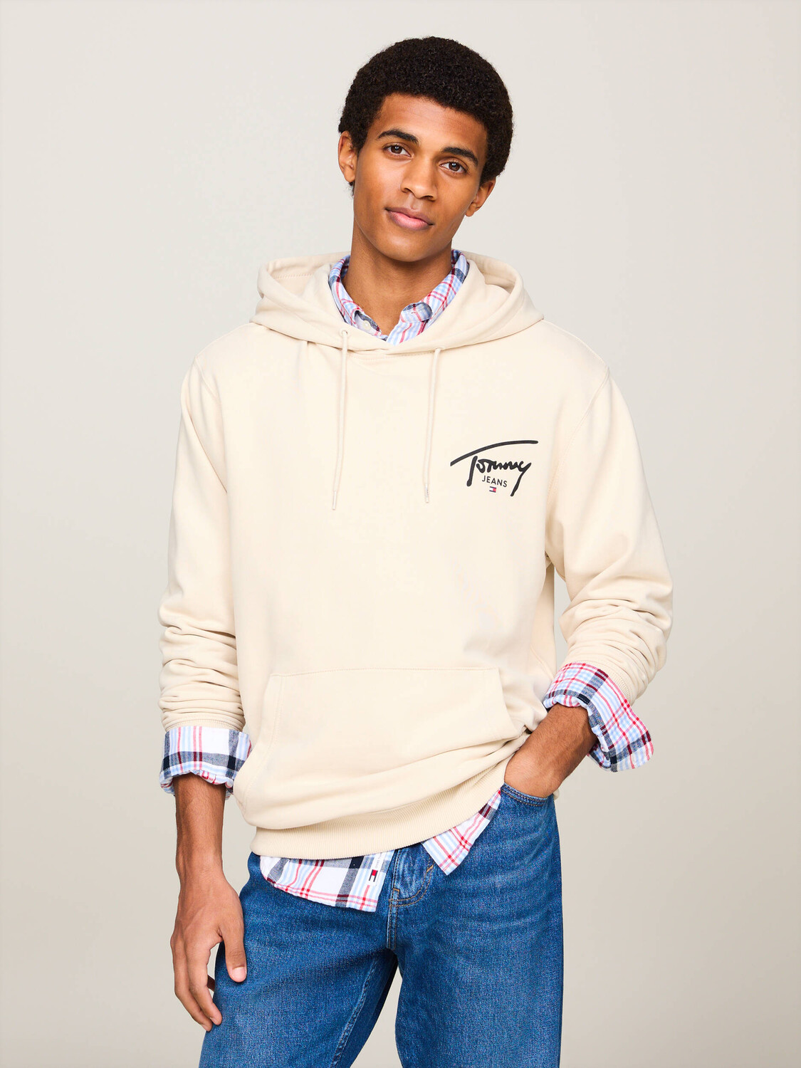 

Толстовка Tommy Jeans Regular Fit, экрю