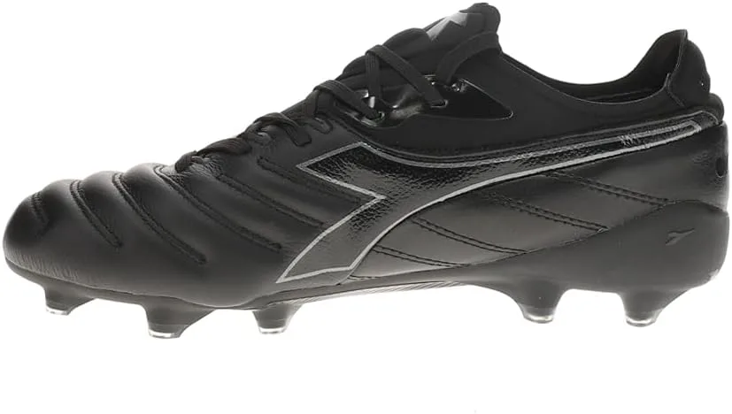 Футбольные бутсы Diadora Mens Brasil Elite Tech Lpx для твердого грунта - черные, черный — фото 3