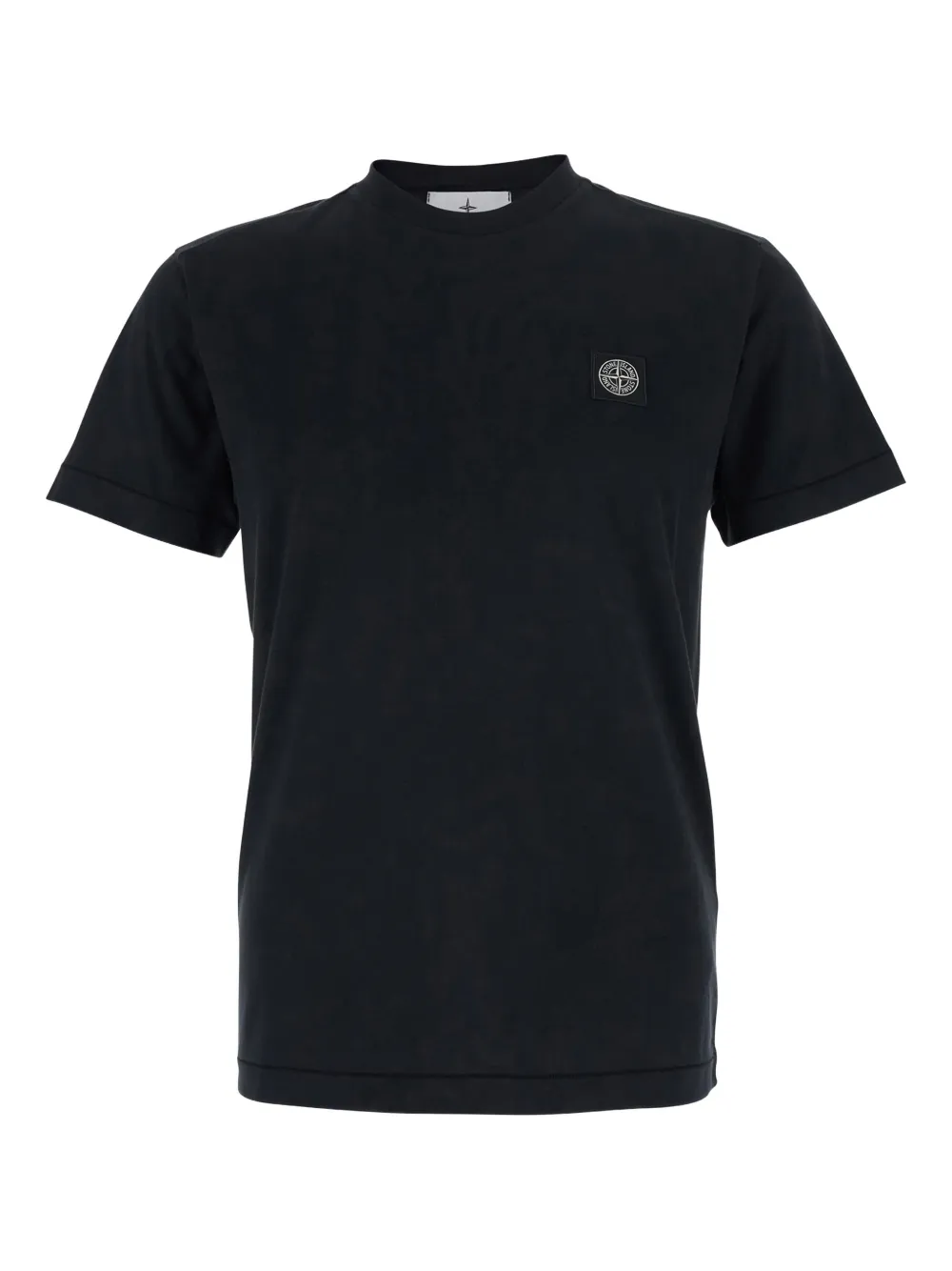 

Футболка с нашивкой-логотипом Stone Island, черный