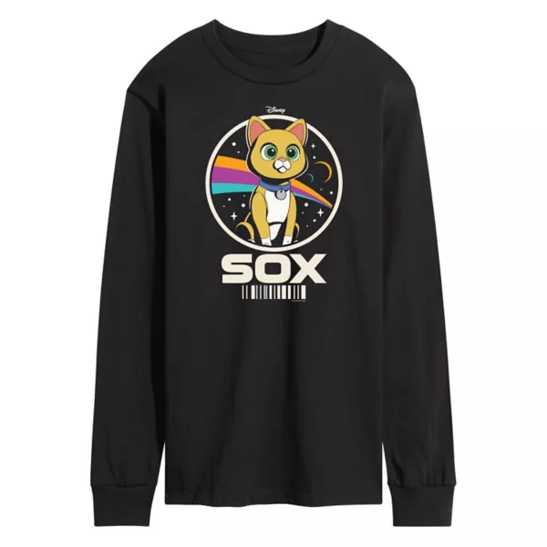 

Мужская футболка с длинным рукавом и принтом S Lightyear Sox Disney / Pixar, черный