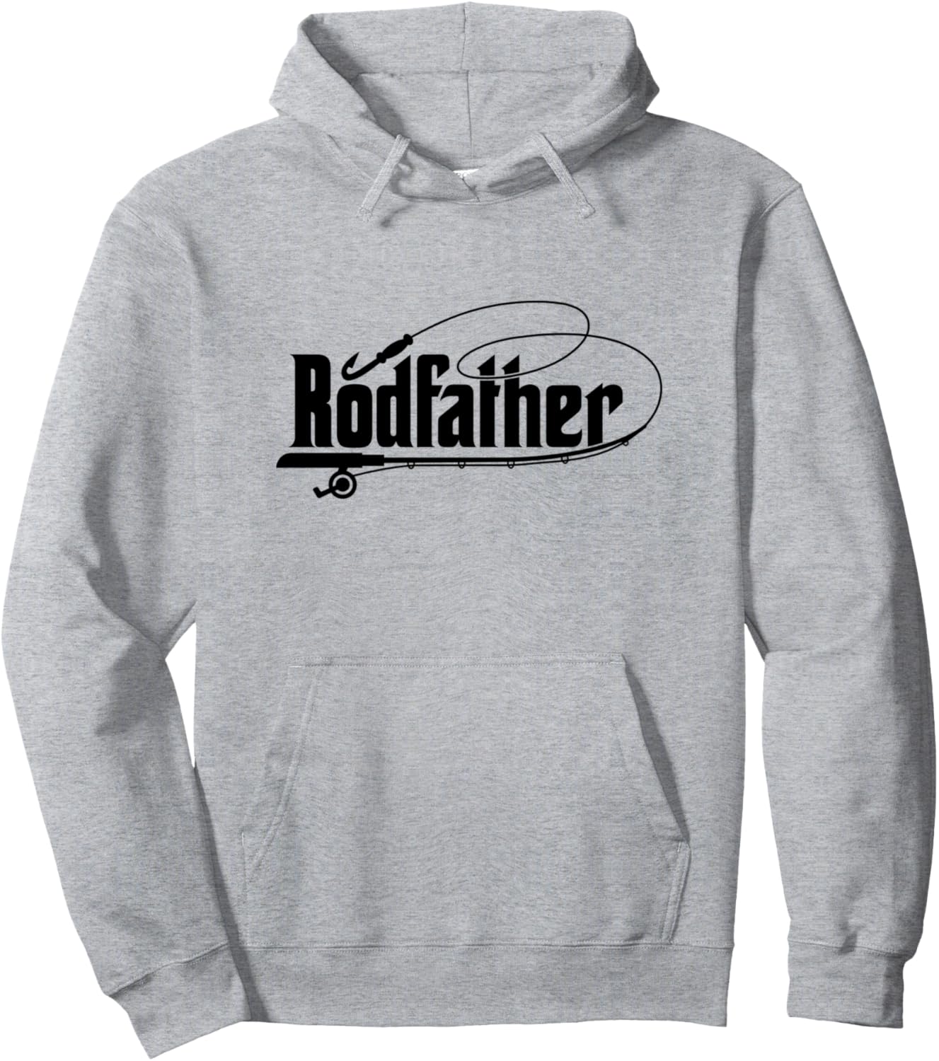 

Подарки для папы, дедушки, брата, рыбацкая толстовка Rod Father Gifts Gbdesigns, серый