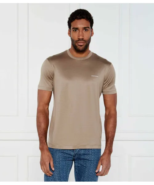 

Футболка Slim fit Emporio Armani, бежевый