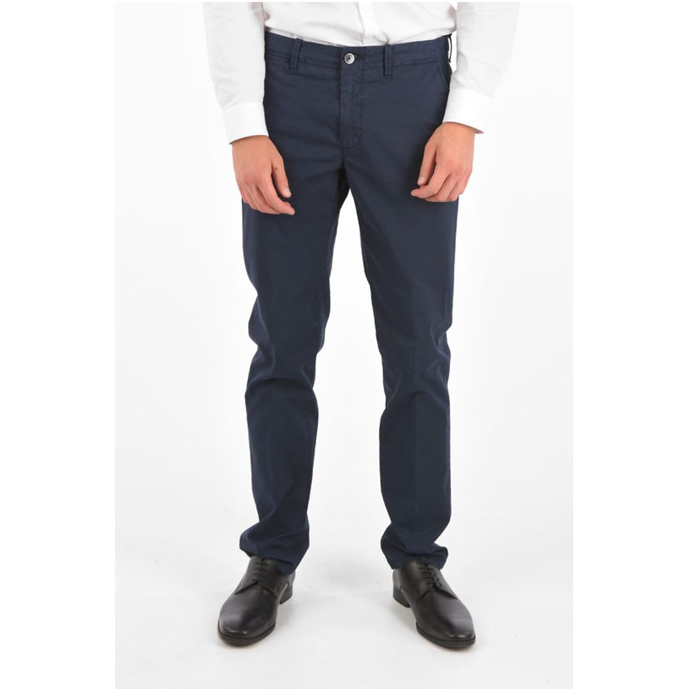 

Чиносы из эластичного хлопка ID Corneliani, Blue