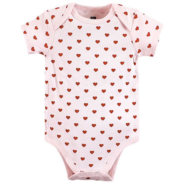 Боди для девочки из хлопка, Valentine Sweetheart Hudson Baby — фото 4