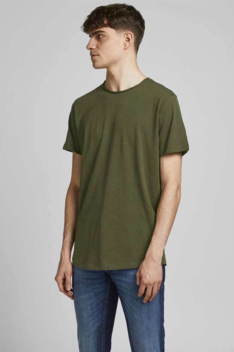 

Футболка из органического хлопка с овальным вырезом Jack & Jones, зеленый