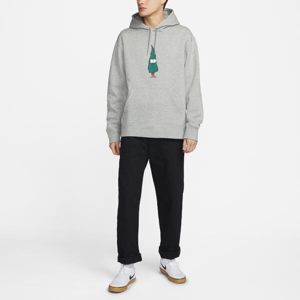 Толстовка Nike SB Skateboard Cartoon Printing Skateboard Sports Fleece Knit Gray, серый — фото 3
