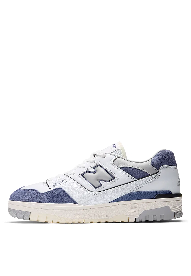 Кроссовки, классические, 550, New Balance, белый