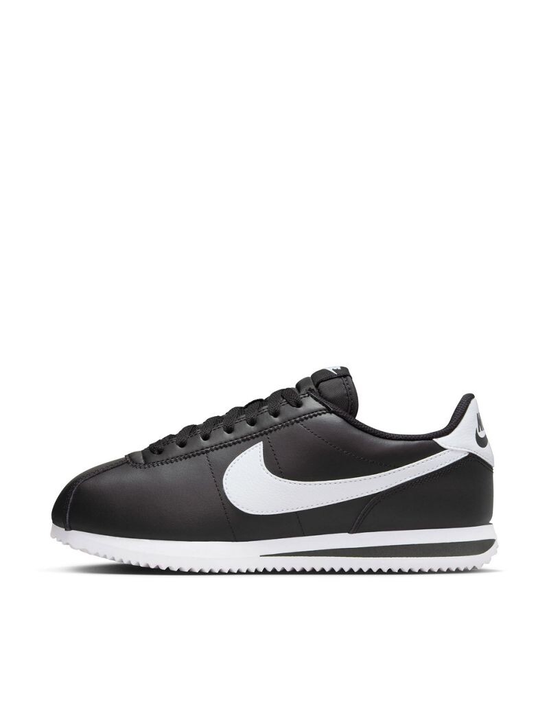 

Черные кожаные кроссовки Nike Cortez, Черный, Черные кожаные кроссовки Nike Cortez