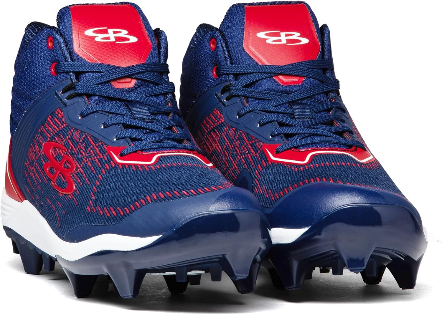 Бутсы Boombah Viper Pureknit для мужчин с формованной средней подошвой - Status - несколько цветовых вариантов - несколько размеров, красный/синий/темно-синий — фото 4