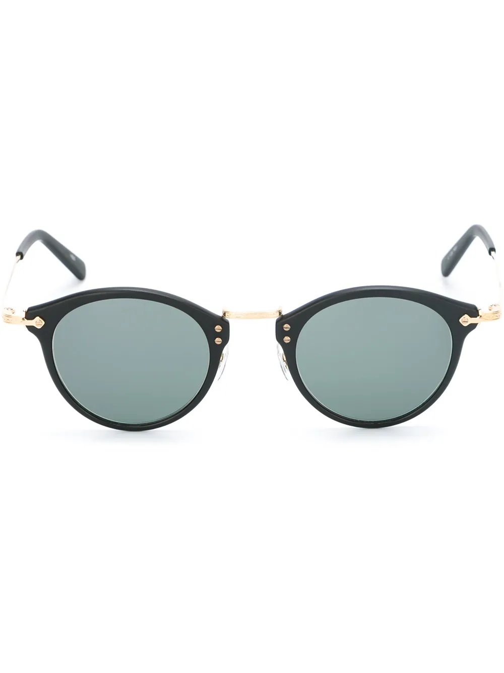 

Солнцезащитные очки в круглой оправе Masunaga, черный